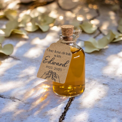 Funeral Bottle Favour