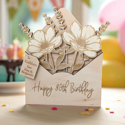 80th Birthday Gift Flower Bouquet