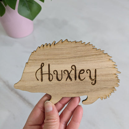Spikey Hedgehog Cage Sign