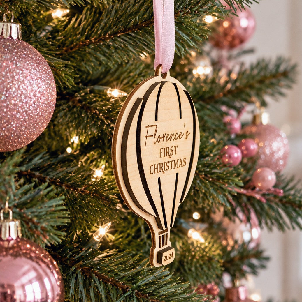 Baby's First Christmas Bauble Hot Air Balloon