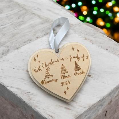 First Christmas As a Family of Three