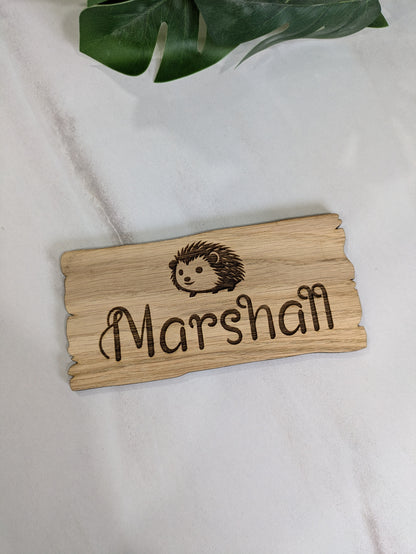 Personalised Hedgehog Cage Sign