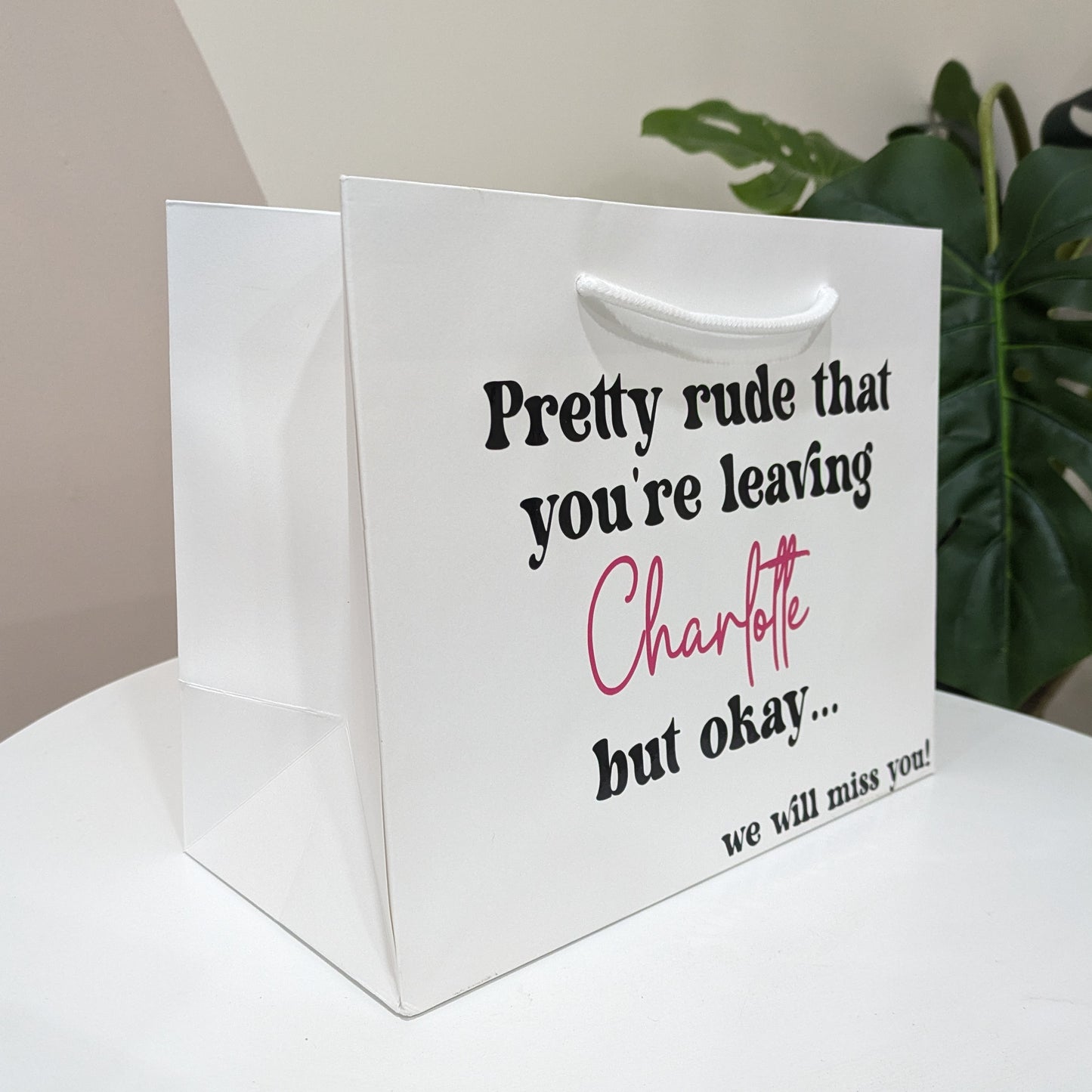 Funny Leaving Work Gift Bag