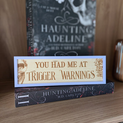 Pastel Trigger Warnings Sign