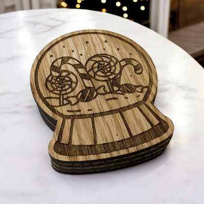 Snowglobe Coaster Set
