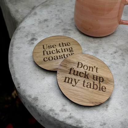 Use The Fucking Coaster Set of 2