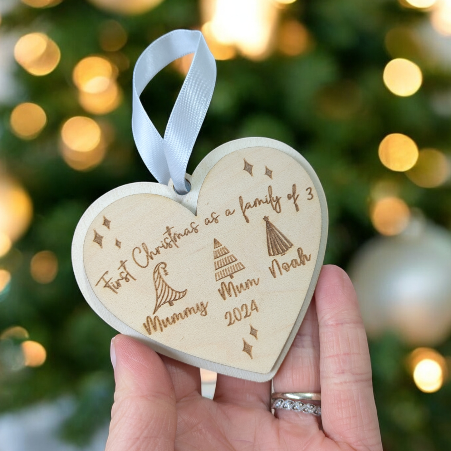 First Christmas As a Family of Three