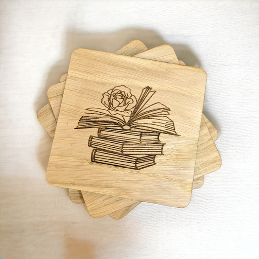 Book Coaster Set