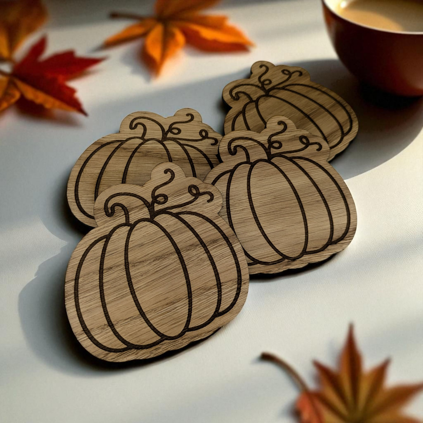 Pumpkin Coaster Set