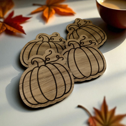 Pumpkin Coaster Set