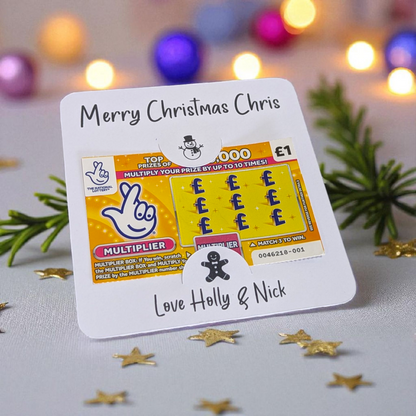 Christmas Scratch Card Holder