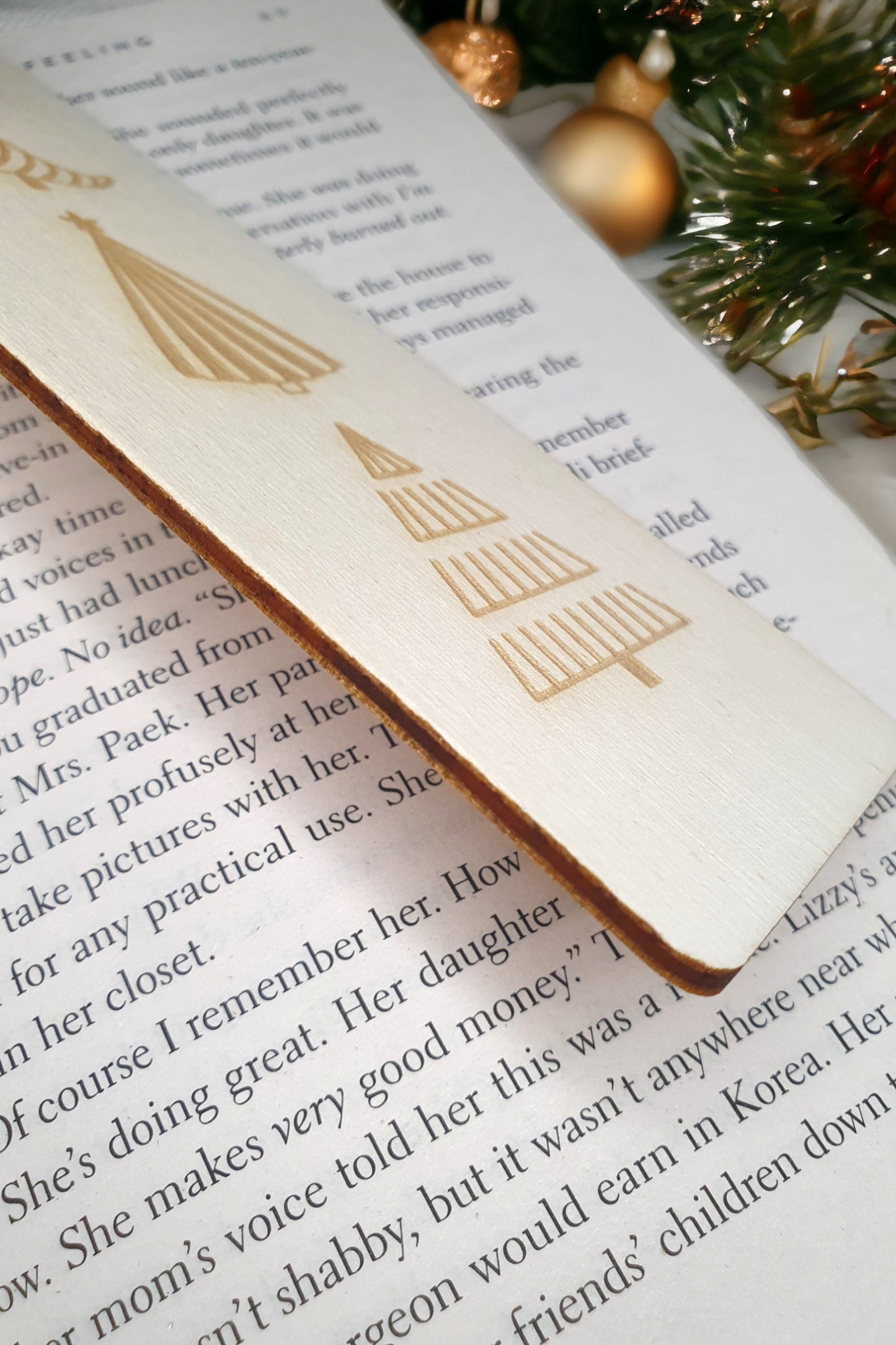 Personalised Christmas Bookmark