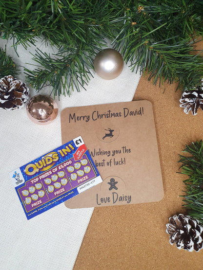 Christmas Scratch Card Holder